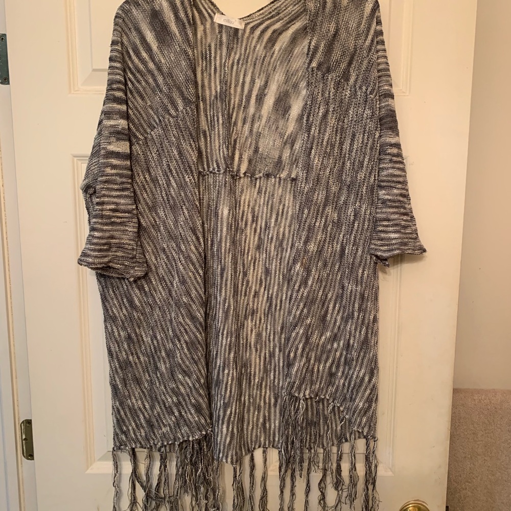 Open Cardigan with fringe